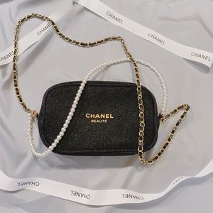 Authentic Chanel beauty pouch